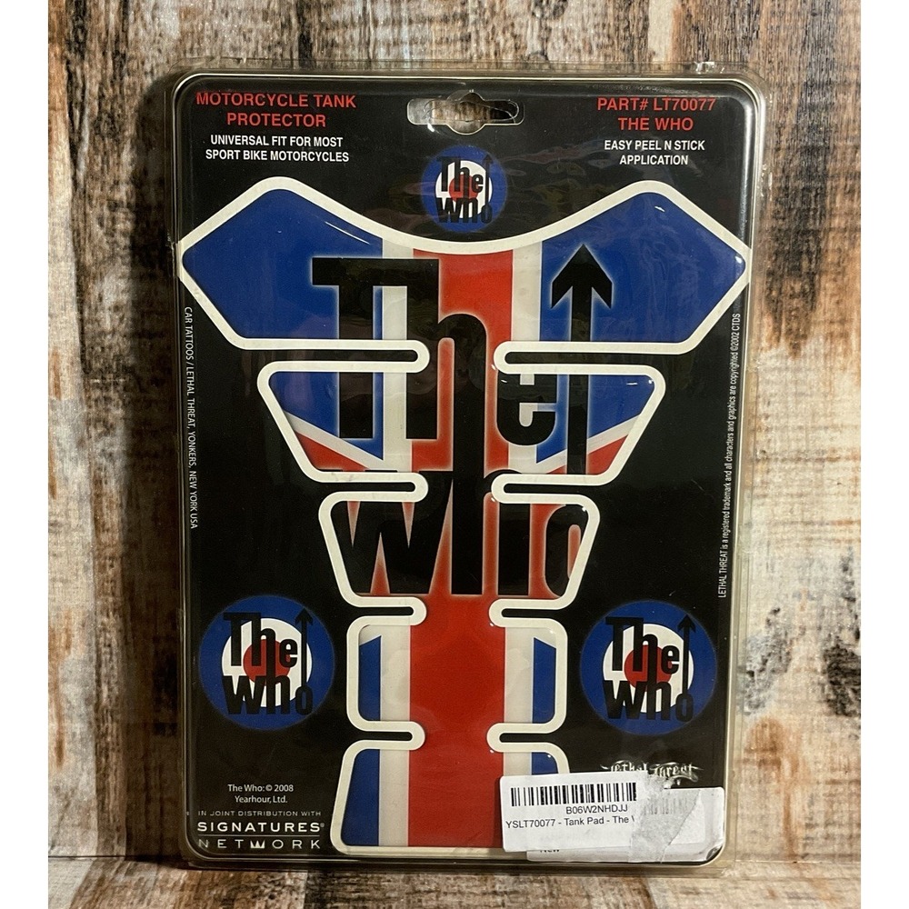 Motorcycle Tank Protector "The Who" Part # LT70077 NEW